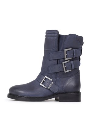 NEW TOUGH - Kaubojiški / motociklininko stiliaus aulinukai - winter blue