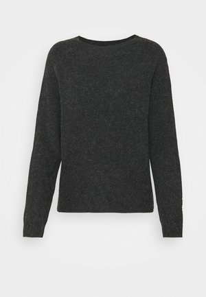 ONLRICA LIFE NOOS - Strickpullover - black melange