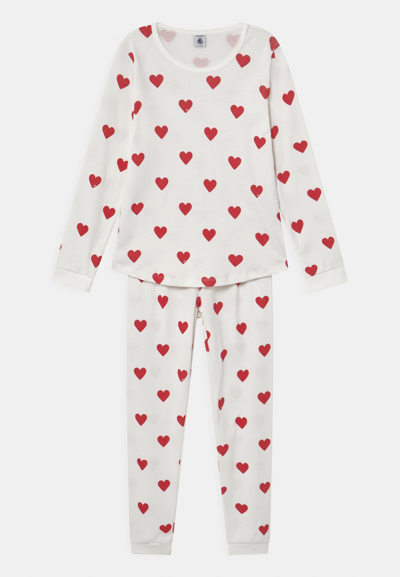 Petit Bateau - HEART - Yöasusetti - marshmallow/terkuit, Suurenna