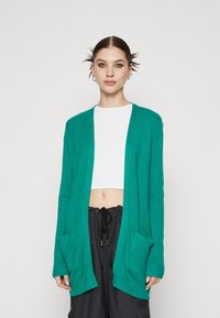 VILA VIRIL OPEN CARDIGAN - Adīta jaka - ultramarine green dark melange