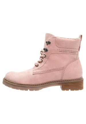 Lace-up ankle boots - light pink