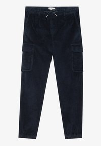 CORDUROY CARGO - Kareiviško stiliaus kelnės - navy