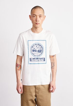 FRONT SEASONAL STACK LOGO TEE  - Print T-shirt - vintage white