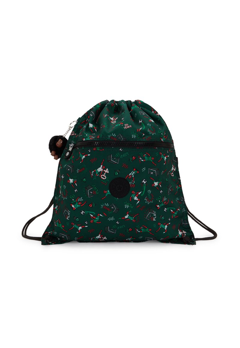 Kipling SUPERTABOO UNISEX - Drawstring sports bag - soccer print/black ...