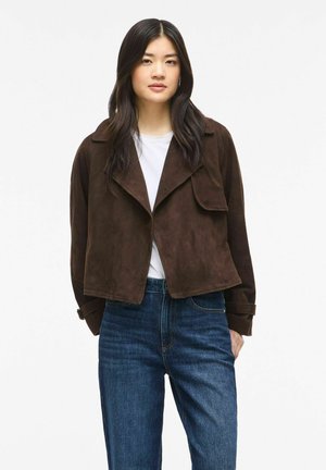 VILA TRENCHCOAT VIIDA SUEDE - Blazer - coffee bean