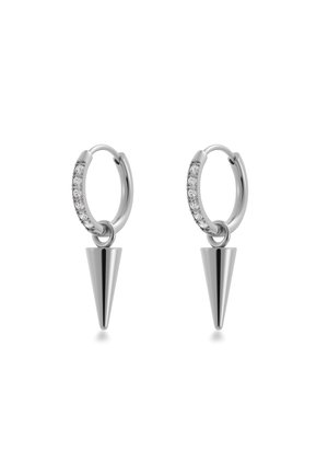 PEAK HOOPS MINI SPARKLE - Ohrringe - steel