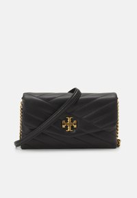 Tory Burch Kira Chevron Chain Wallet in Blue