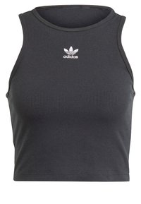 ESSENTIALS RIBBED TANK - Tops - black