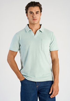 LINDBERGH TOWEL V-NECK POLO S/S - Koszulka polo
