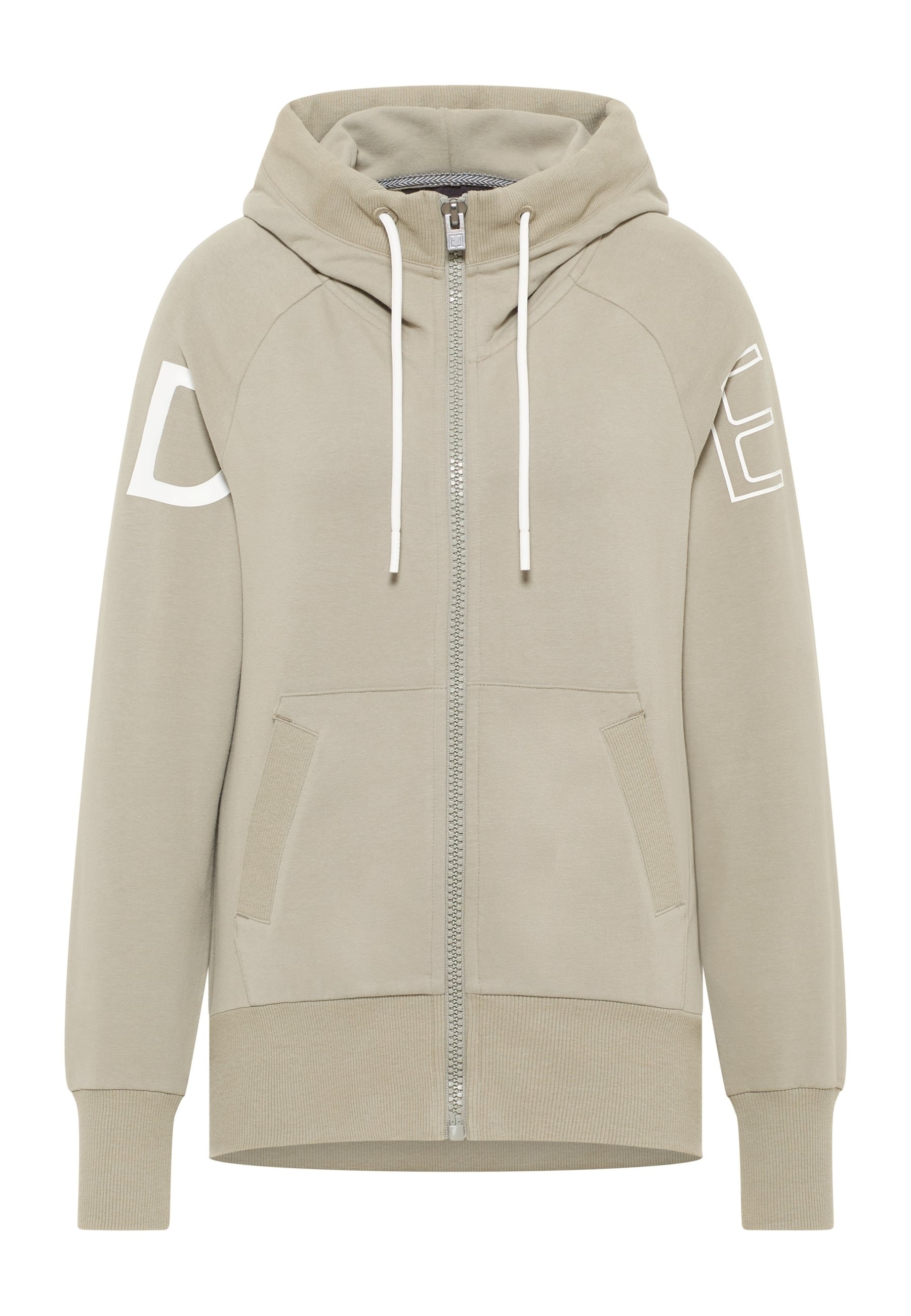 Light Beige Beige Hoodie Zip Up Light Beige Zipped