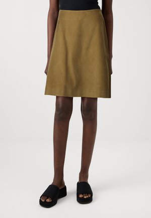 Selected Femme SLFJENNY NEWIBI SKIRT - A-line skirt - camel