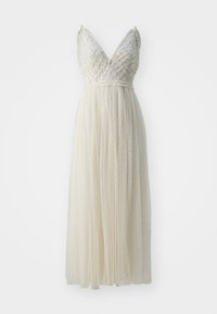 HEART LATTICE BODICE CAMI ANKLE GOWN EXCLUSIVE - Robe de cocktail - cream