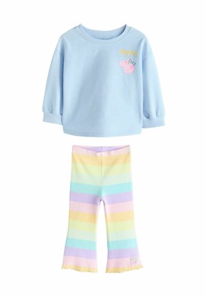 REGULAR FIT - PEPPA PIG SET   - Trousers - blue rainbow