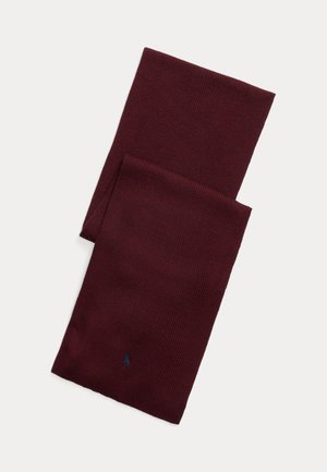 Polo Ralph Lauren SIGNATURE PONY WOOL SCARF - Sál - aged wine heather