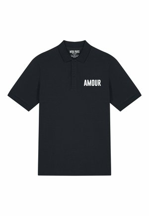 AMOUR EMBROIDERY UNISEX 25  - Polo - black
