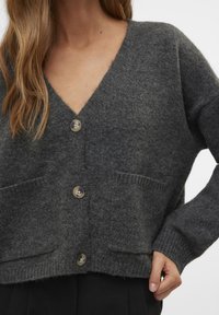 Aware VMGEMMA V-NECK VMA NOOS - Cardigan - dark grey