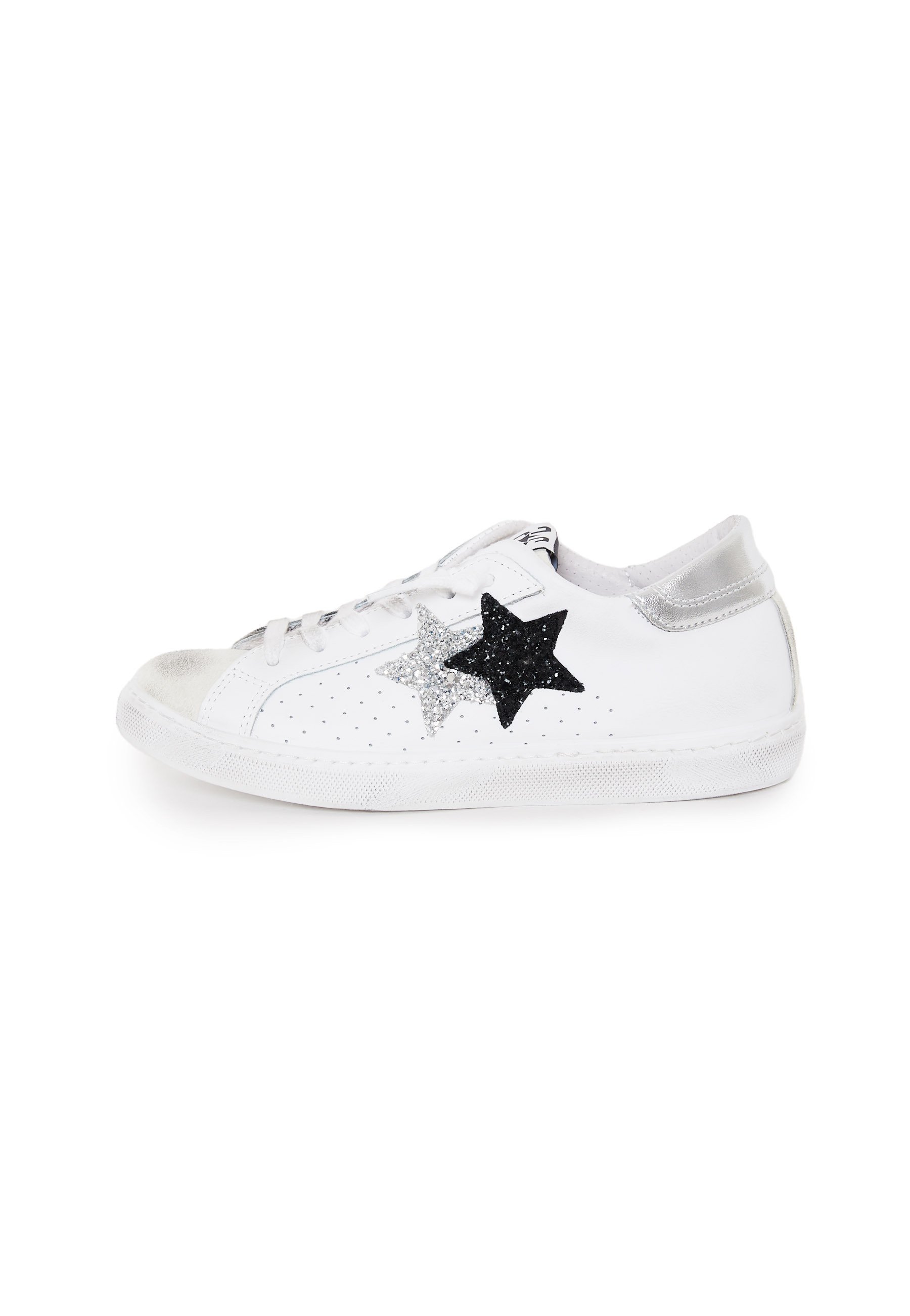 2Star PRIME STAR - Sneakers basse - white silver black/bianco 