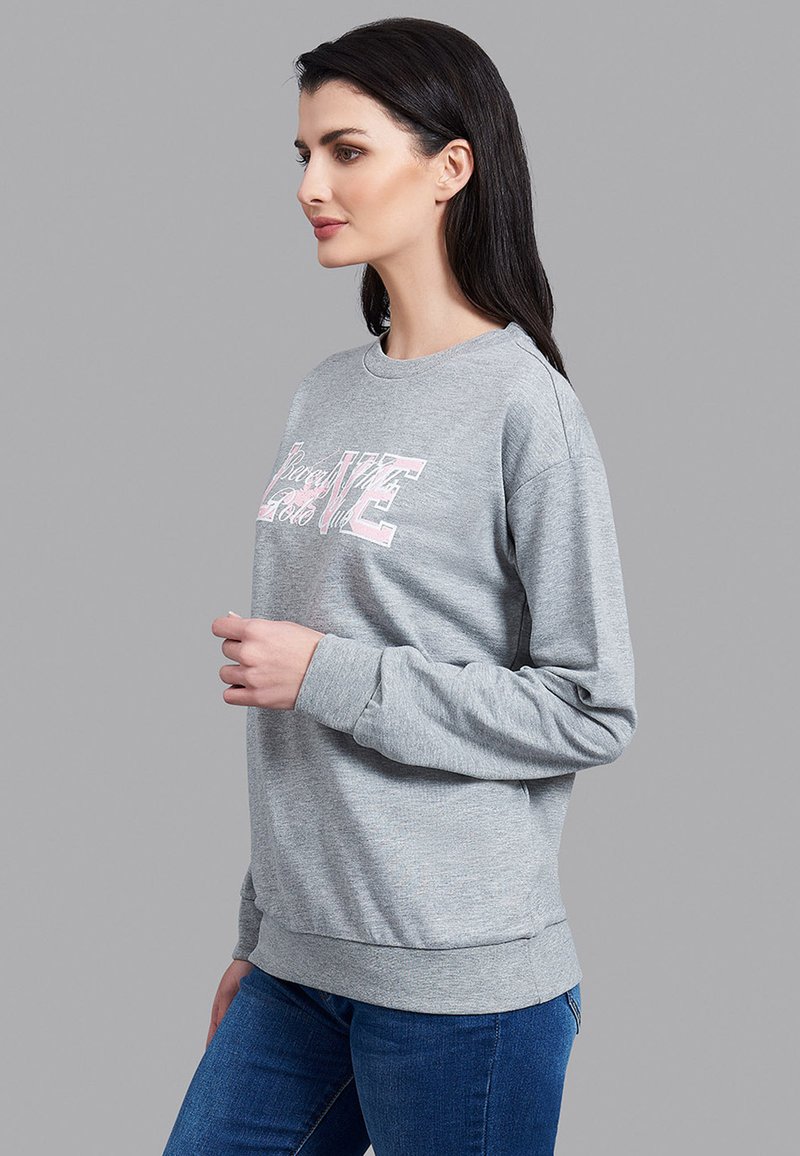 ladies grey sweatshirt