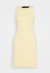 VMSTEPHANIE O NECK DRESS  - Neulemekko - mellow yellow