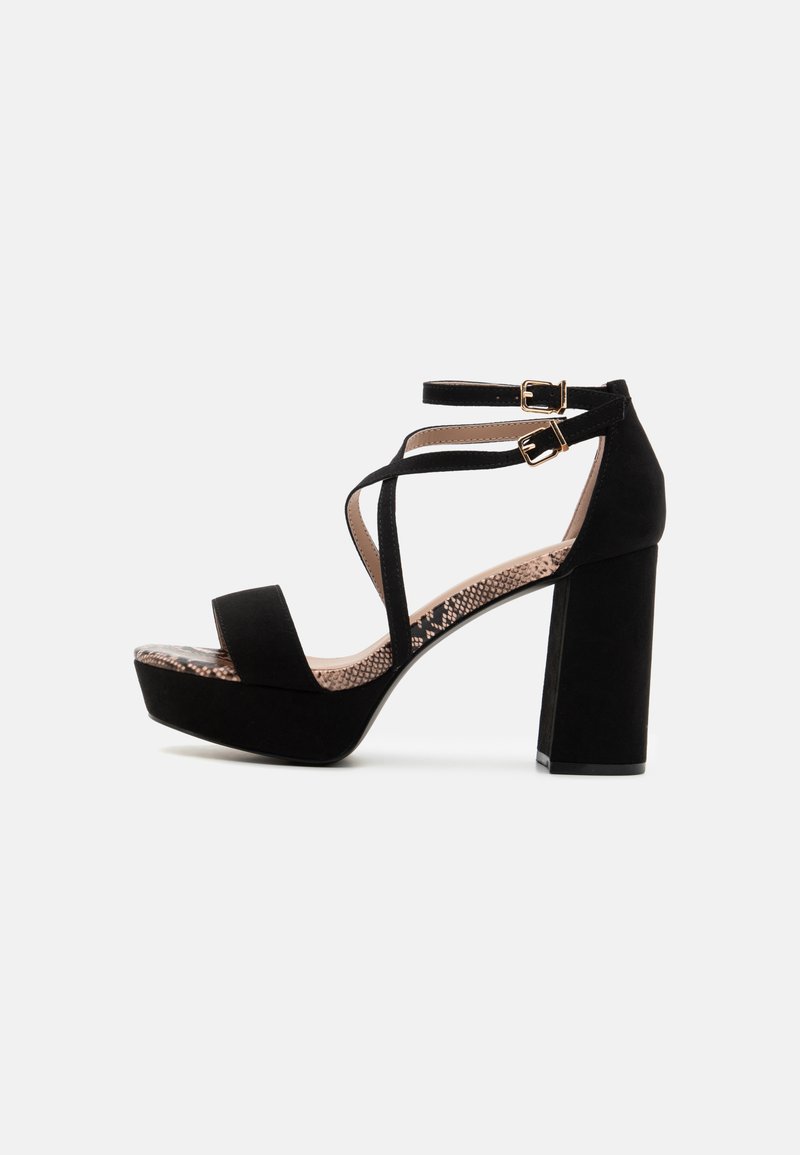 Anna Field Wide Fit High heeled sandals - black