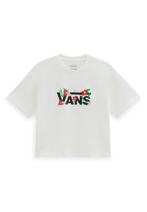 Vans FLEURS  - T-Shirt print - marshmallow