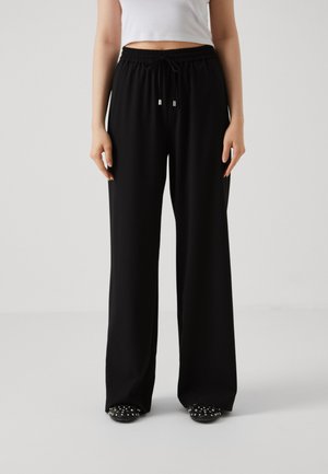 ONLCECILIA PULL UP WIDE - Pantaloni - black