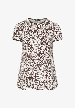 Yours Clothing, WOMEN'S CASUAL TOPS - Printtipaita - brown