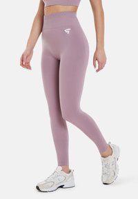 SQUATPROOF - ALBION SEAMLESS HIGH WAISTED - Pajkice – hlače - purple Miniaturna slika 1