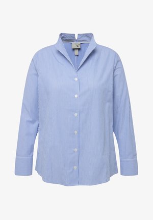 Ulla Popken STRIPED - Overhemdblouse - light blue
