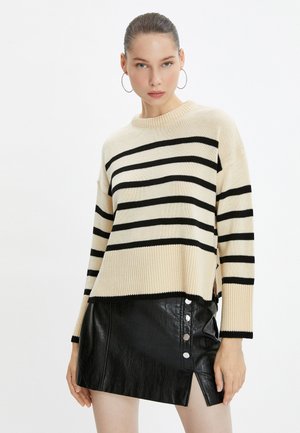 CREW NECK - Jersey de punto - beige