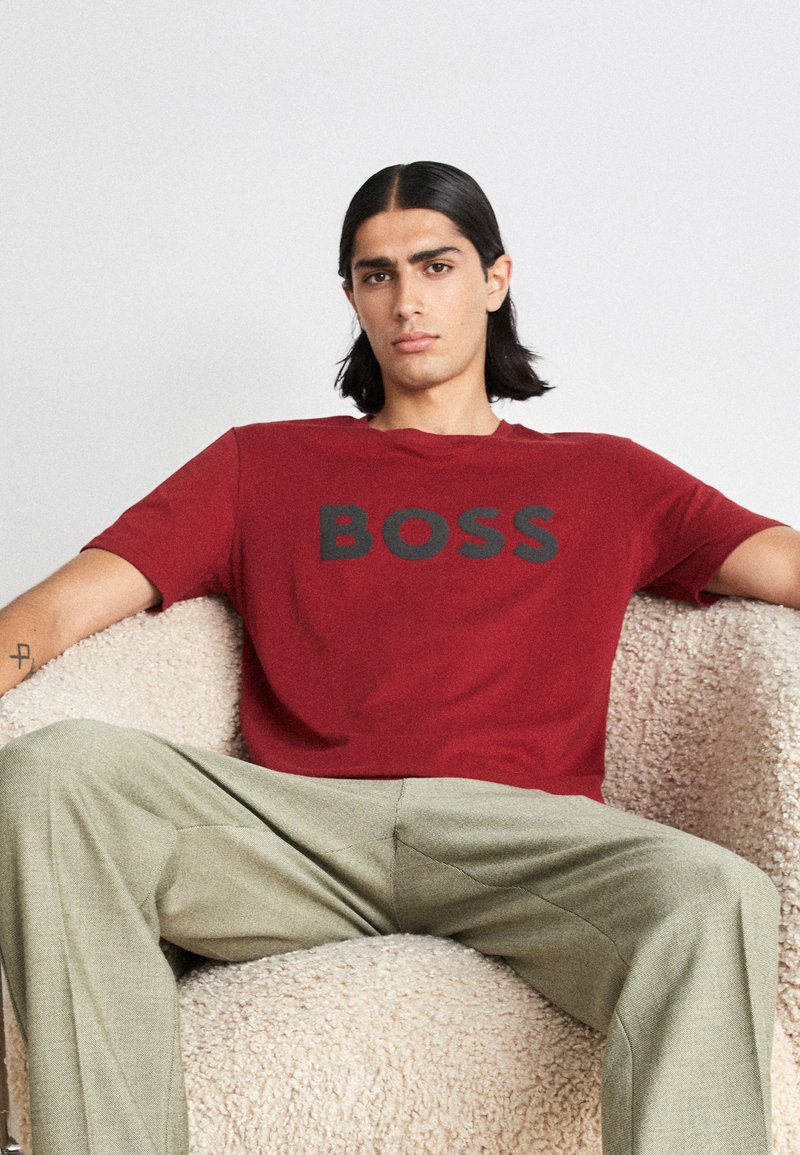 BOSS THINKING - Camiseta estampada - red