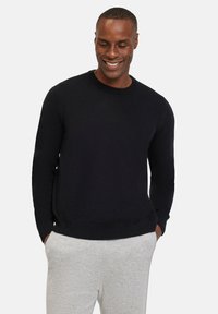 FALKE Basic Lambswool Crew - Strickpullover - black