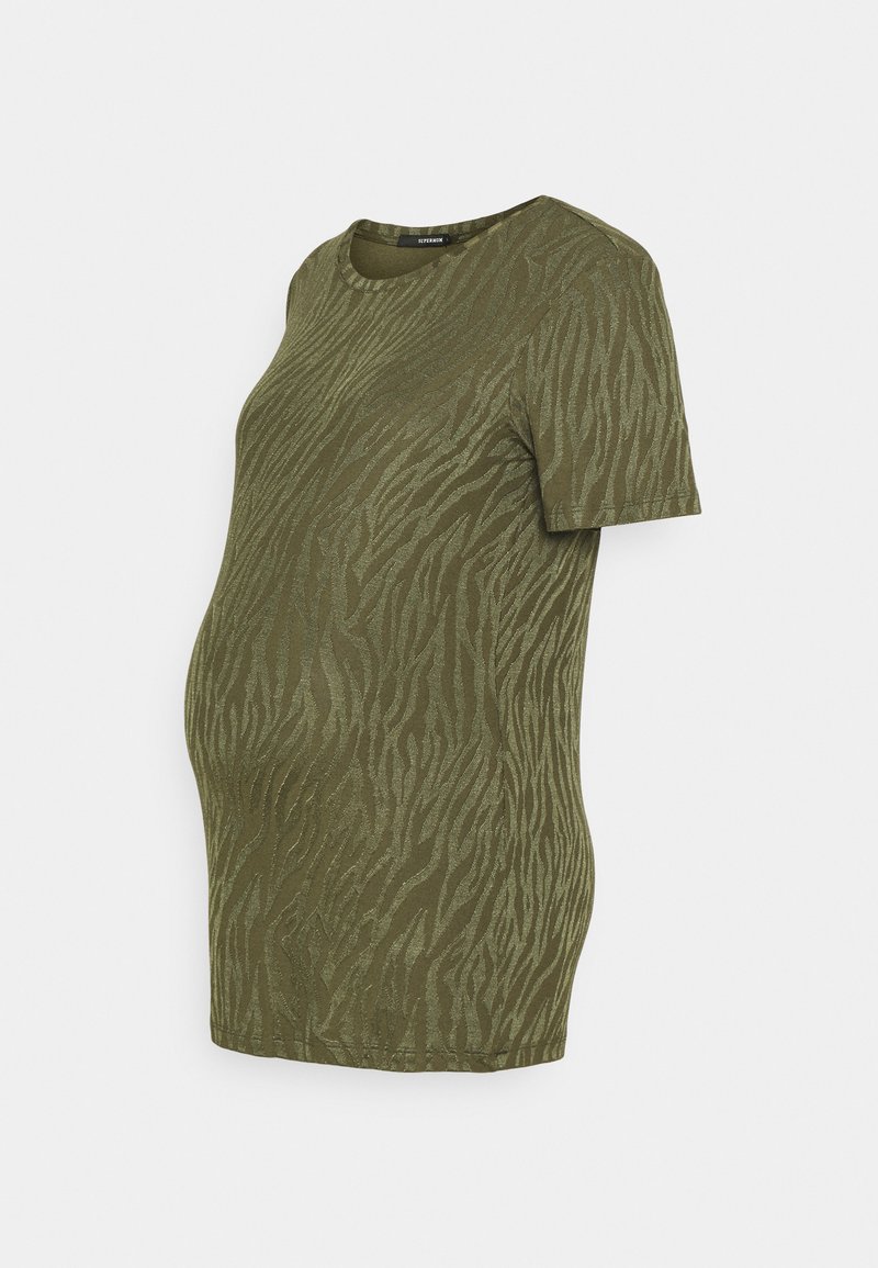 Supermom T-shirt print groen