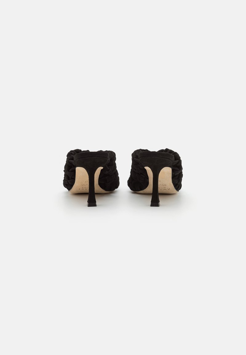 A.W.A.K.E. MODE REGINA WEAVED MULE - Heeled mules - black