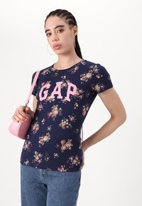 GAP TEE - Marškinėliai su spaudiniu - navy floral