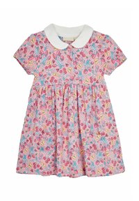 JoJo Maman Bébé GARDEN PETER PAN PET IN POCKET- REGULAR FIT - Rochie din jerseu - pink strawberry garden