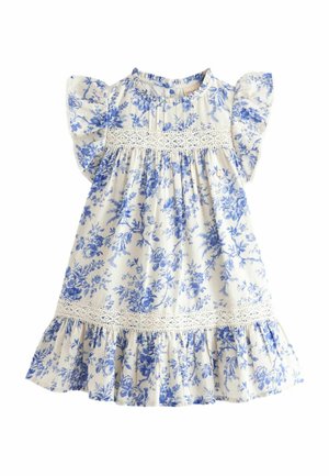 WAKKED GARDEN FRILL SLEEVE REGULAR FIT  - Vardagsklänning - blue white