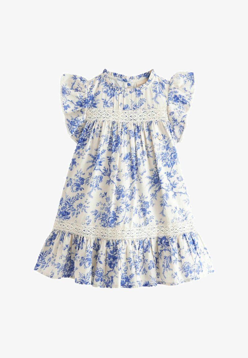 Laura Ashley WAKKED GARDEN FRILL SLEEVE REGULAR FIT - Day dress - blue white
