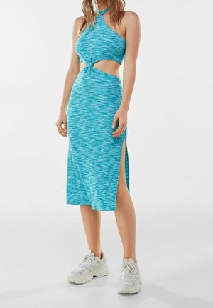 Gebreide jurk - turquoise