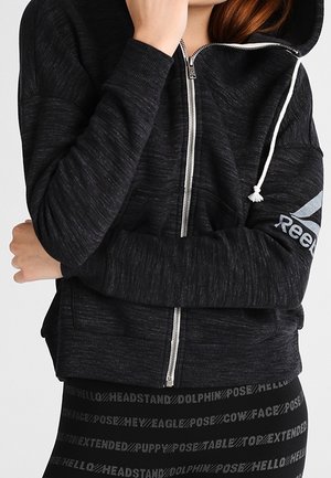 Sweater met rits - black