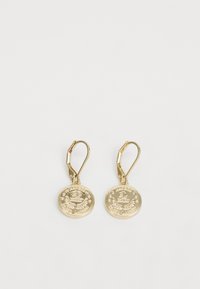 Lauren Ralph Lauren COIN LOGO DROP - Náušnice - gold-coloured
