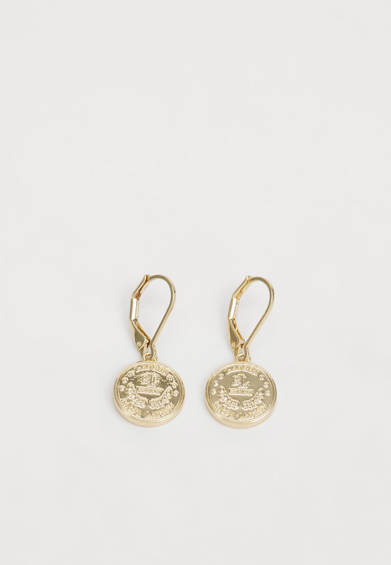 Lauren Ralph Lauren COIN LOGO DROP - Náušnice - gold-coloured
