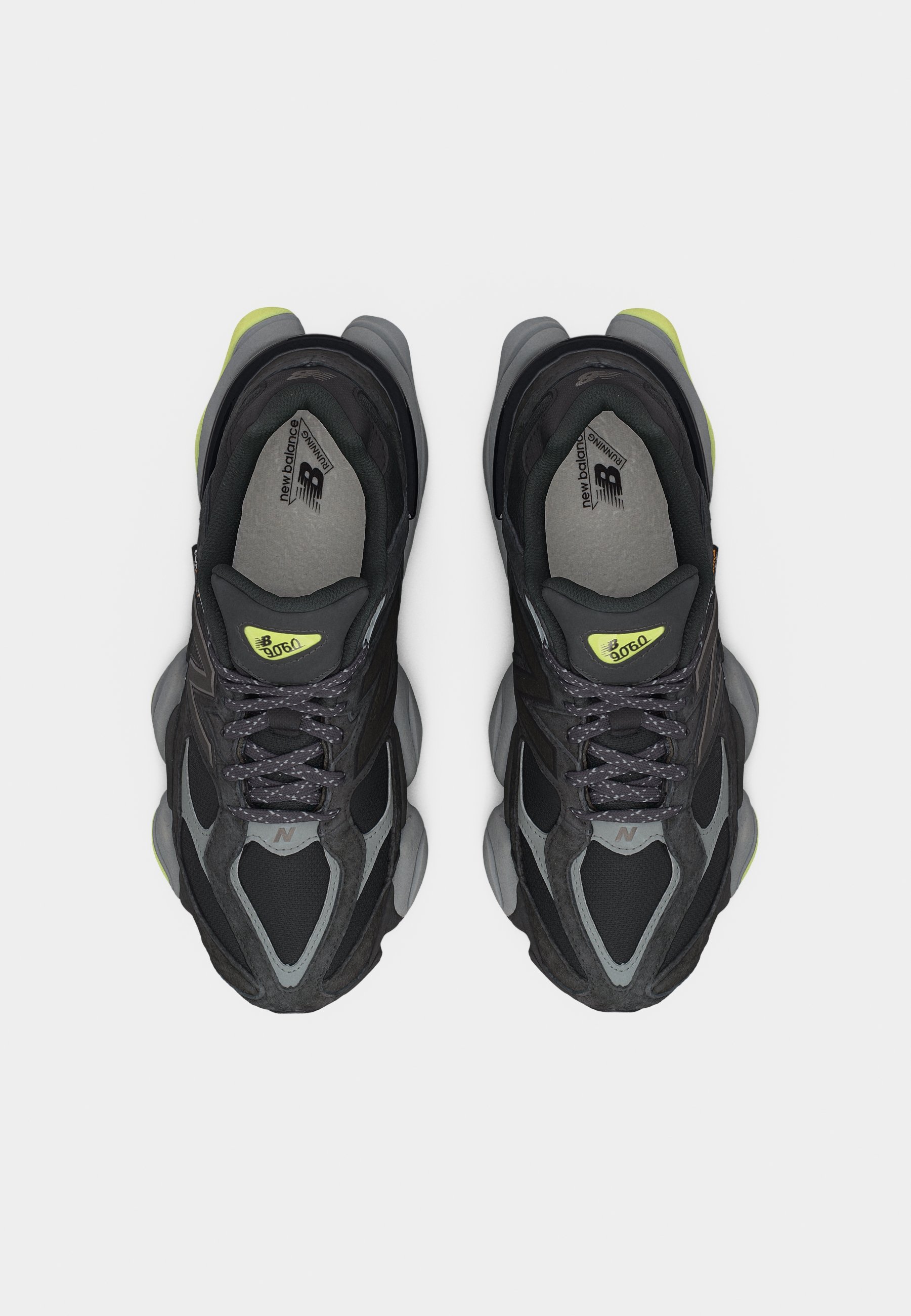 New Balance U9060 UNISEX - Sneakers laag - black cement/dry lime