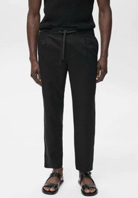Mango - WITH DRAWSTRING - Trousers - black Thumbnail Image 1