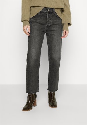 Straight leg jeans - black denim