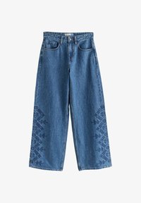 Unausgewählt, dark blue floral embroidered