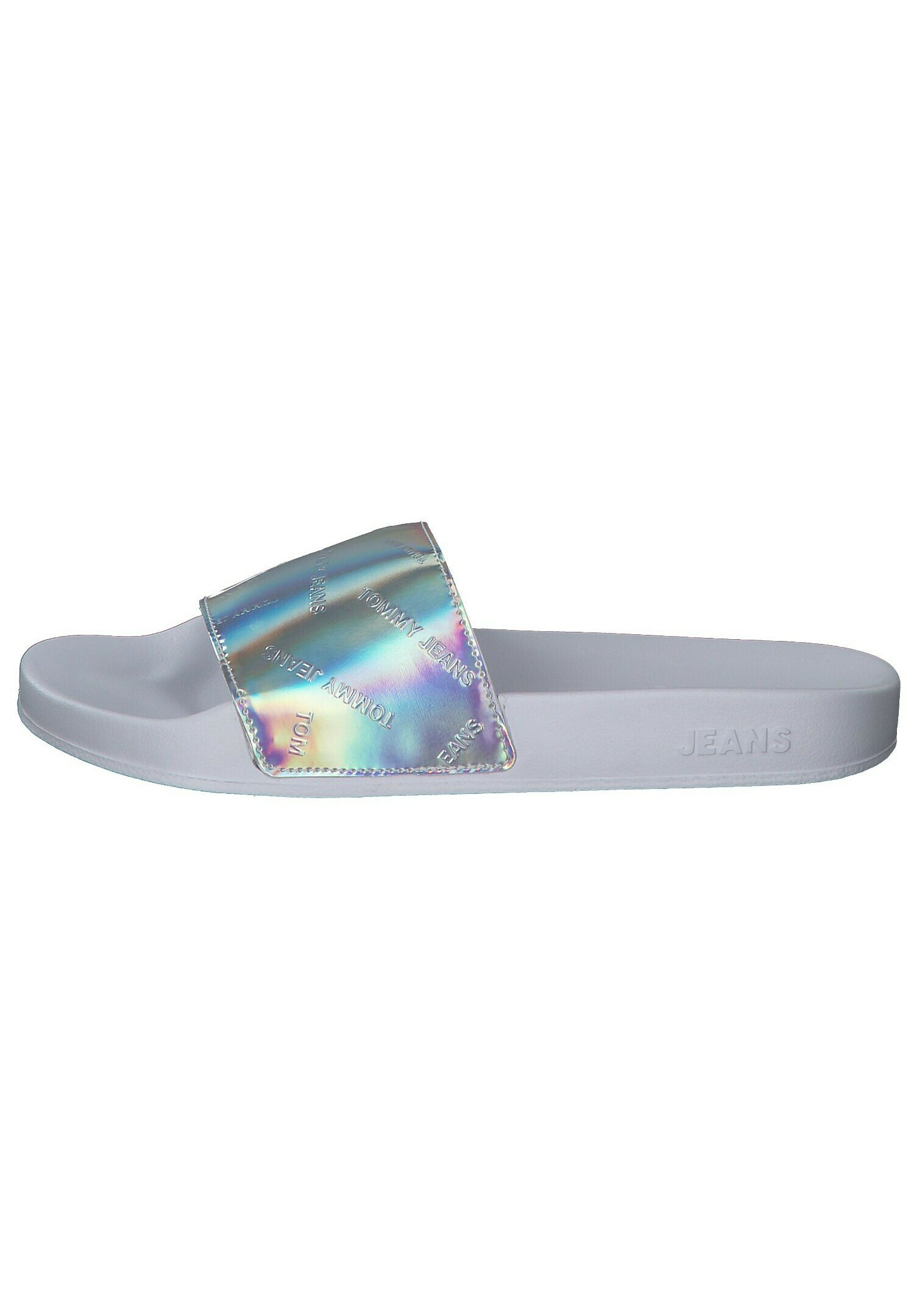 Tommy Hilfiger Chanclas de dedo - white silver/blanco - Zalando.es
