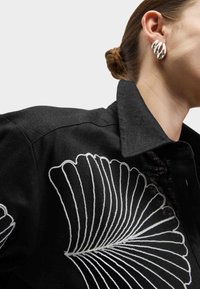 Marks & Spencer RICH EMBROIDERED COLLARED RELAXED  - Camicia - black