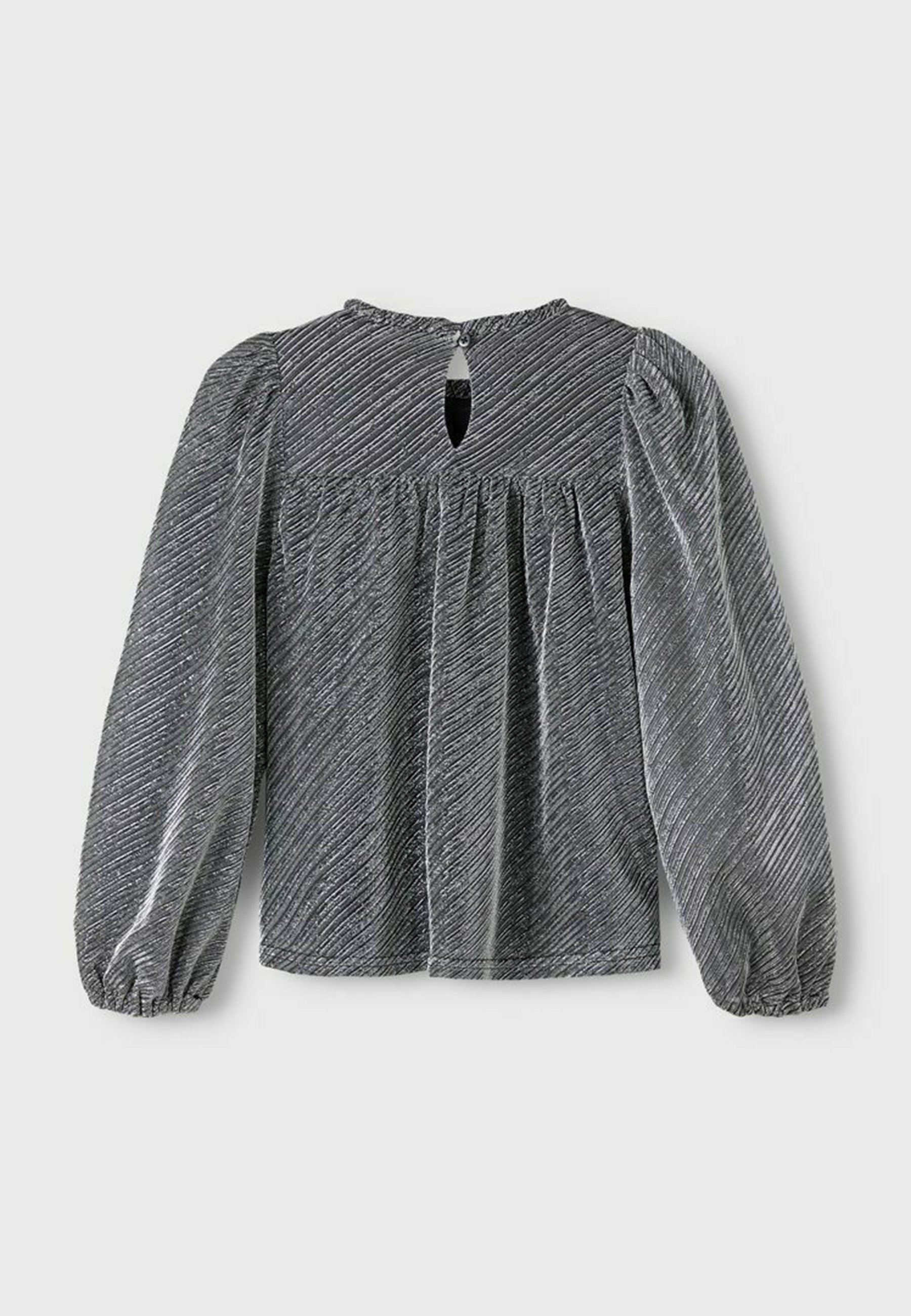 Name it MIT LANGEN ÄRMELN GLITZER - Longsleeve - silver  colour/zilverkleurig - Zalando.nl
