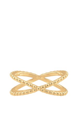 CROSS OVER DESIGN - Ring - gold-coloured